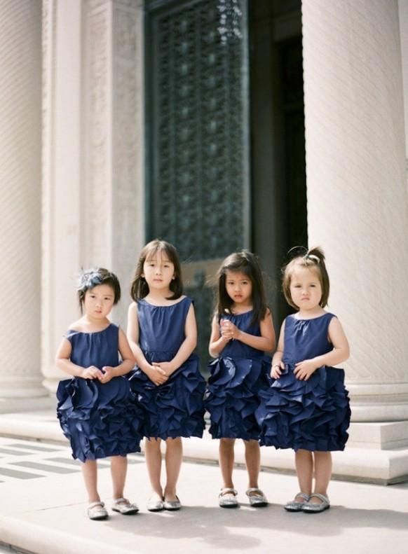 DINGZAN Cute Flower Girl Dress — Taffeta Princess Pageant Dance Dress For Weddings & Special Occasions