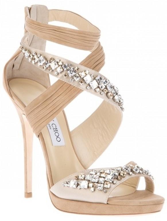 Swarovski Crystal-Embellished Wedding Sandals #1118971 - Weddbook
