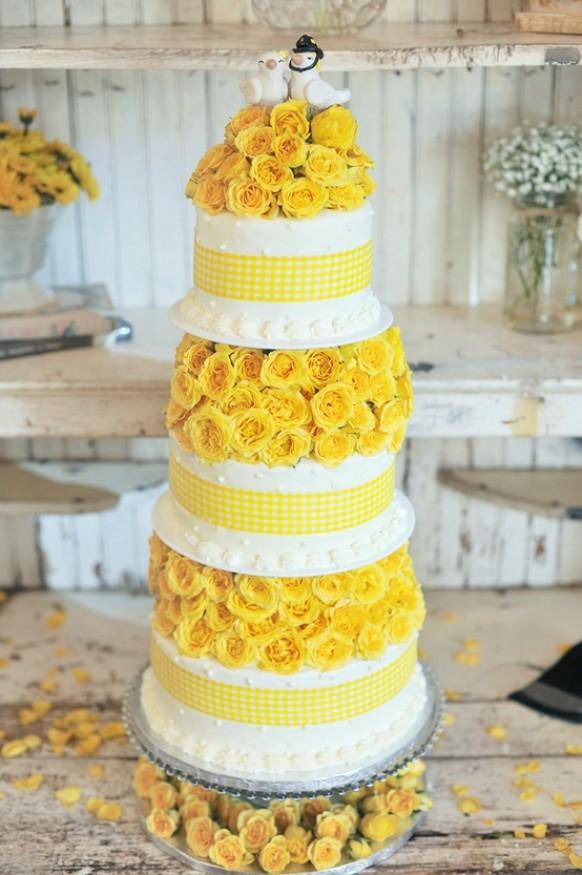 Yellow Wedding Cakes 1171361 Weddbook