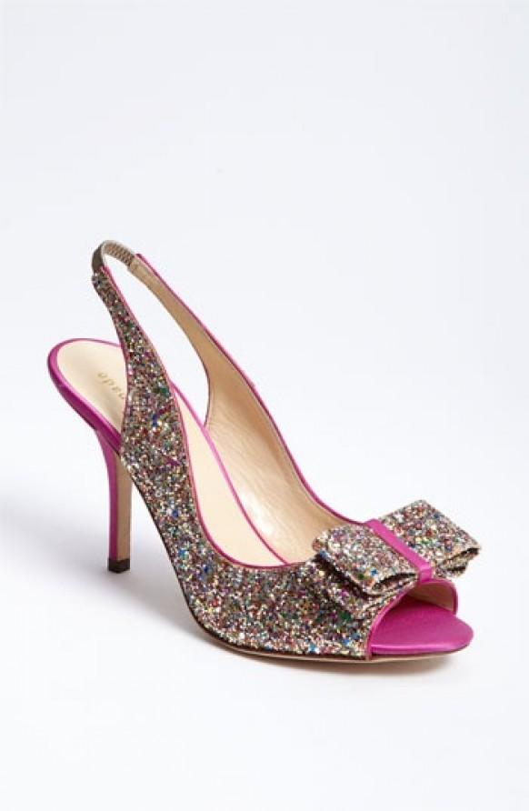 sparkly wedding pumps