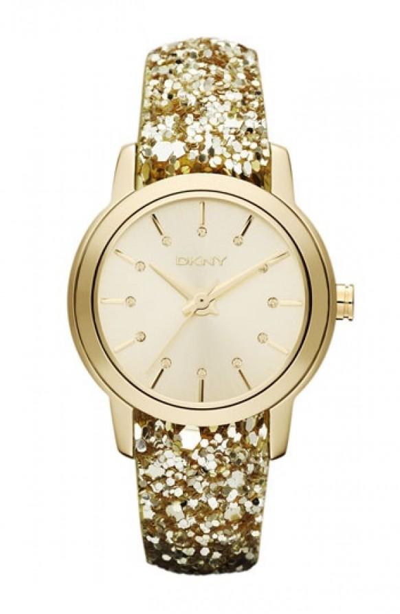 Glamorous Wedding - DKNY Gold Sparkle Strap Watch #1364143 - Weddbook