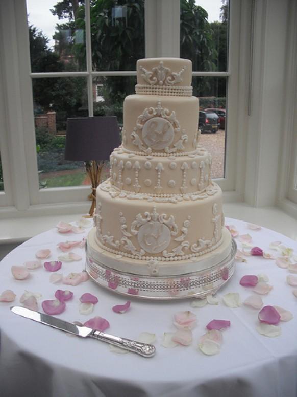 Wedding Cakes Monogram Cake 1987955 Weddbook