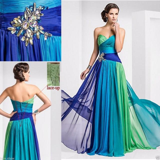 New Long Chiffon Bridesmaid Formal Gown Ball Party Cocktail Evening