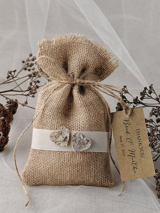 Rustic Wedding Favor Bag Birch Bark Wedding Favor 2217970 Weddbook