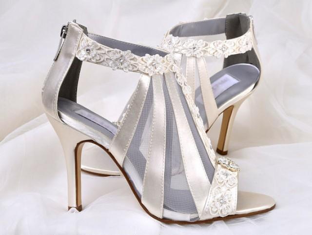 vintage looking wedding shoes