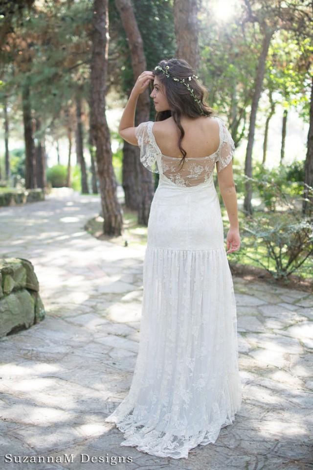 cream long gown