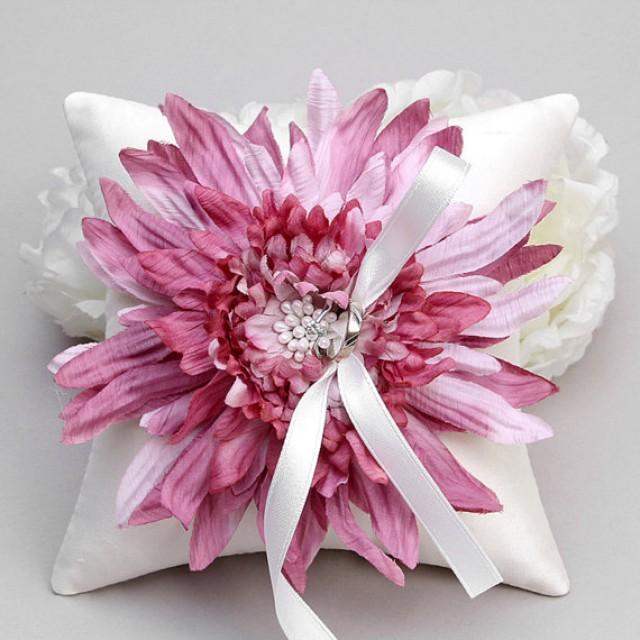 Wedding Gifts Wedding Satin Pillow With Pink Flower 2261699