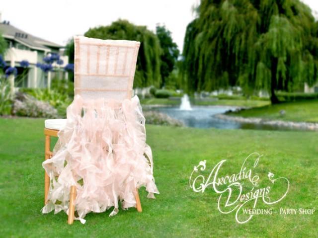 Bridal Chair Cover Wedding Ruffle Chair Decoration Made To Order