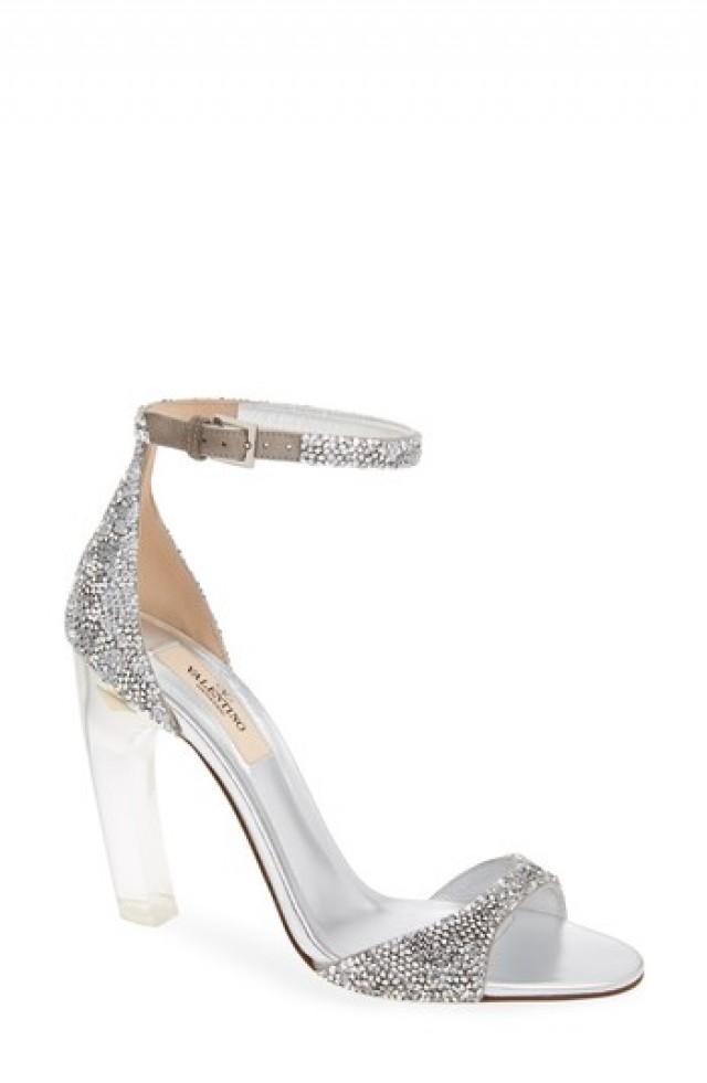 clear valentino heels