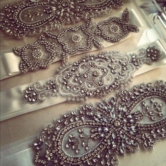 Vintage Wedding Dress Sash