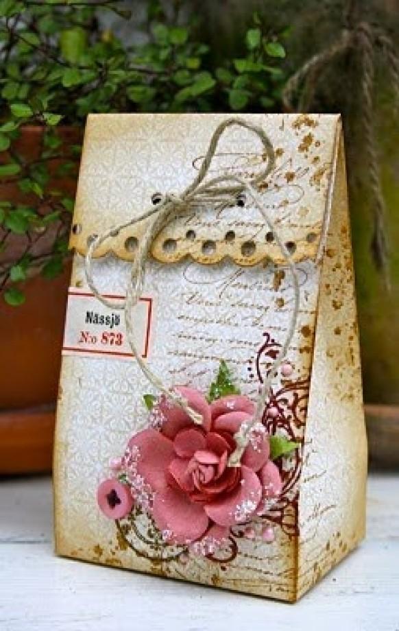 DIY Vintage Wedding Favors ♥ Handmade Vintage Gift Bag #842719 - Weddbook