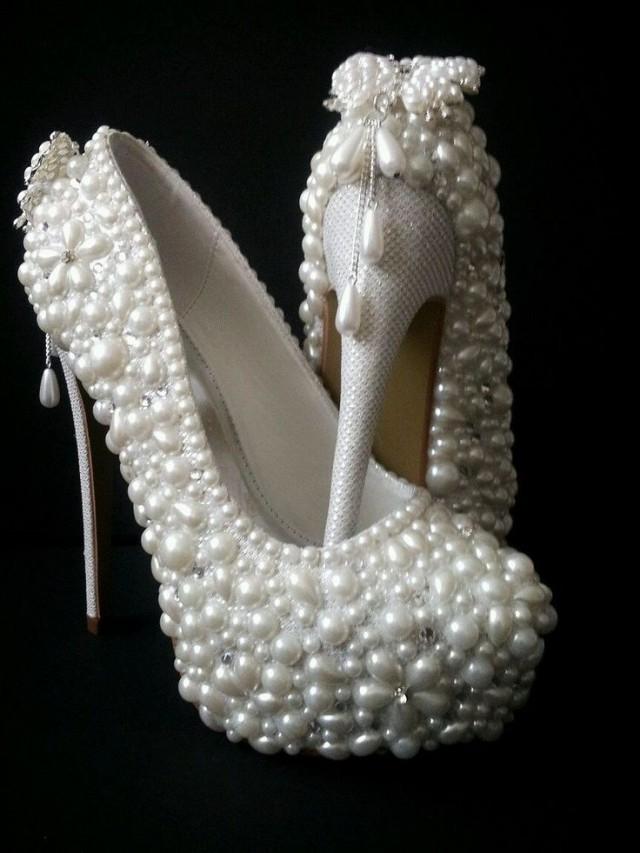 Bridal Shoes* Handmade Luxury Pearl Shoes #2159394 - Weddbook