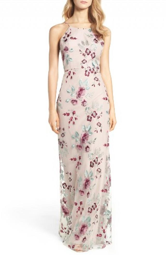 Bridesmaid - Jenny Yoo Claire Floral Embroidered Gown #2655456 - Weddbook